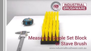 How to measure a Staple Set Block or Stave Brush