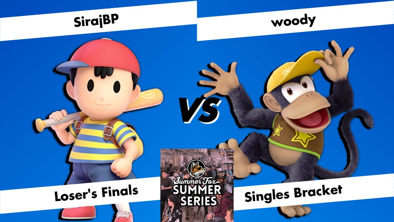 Summer Fox Summer Series (4/5) - Loser's Finals - SirajBP (Ness) vs woody (Diddy Kong)