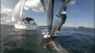 Windfoil vs Sailboat