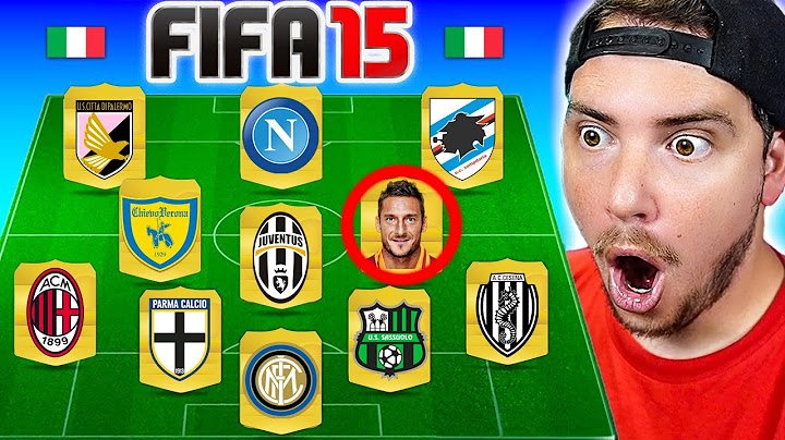 1 GIOCATORE per OGNI SQUADRA di SERIE A ma su FIFA 15!! (10 ANNI FA) ⚽