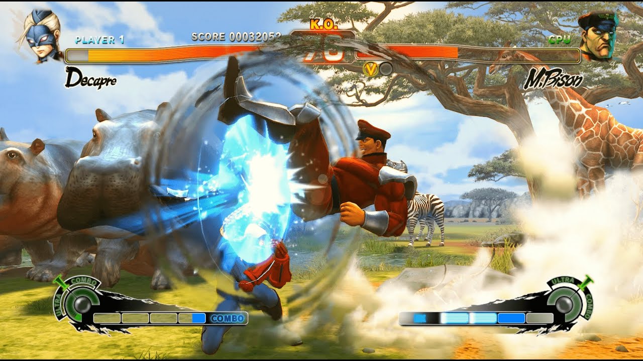Super Street Fighter IV Ultra Decapre vs M Bison - PC Gameplay (1080P60FPS)