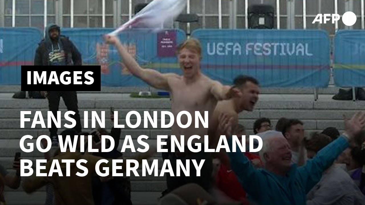 Euro 2020: Fans in London go wild as England beat Germany to reach quarter-finals | AFP