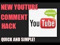 Youtube New Comment Integration Hack 2013 A simple solution