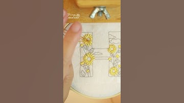 Hướng dẫn thêu hoa cúc đơn mà trẻ con cũng làm được