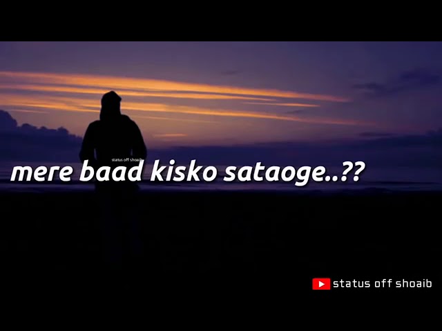 Mere baad kisko sataoge |with lyrics| #Wahid #Afridi