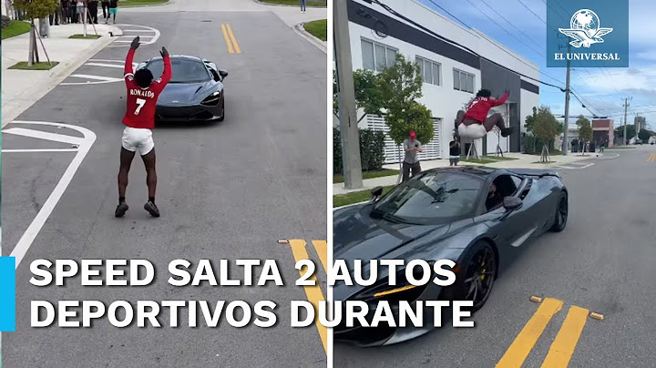 Influencer IShowSpeed sorprende al saltar sobre dos autos deportivos en movimiento