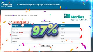 Marlins Test For Seafarer Score 97%