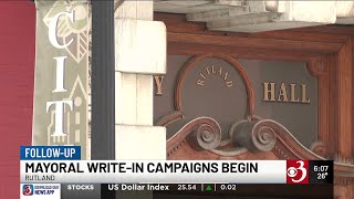 Rutland mayoral candidates brace for brief write-in campaign