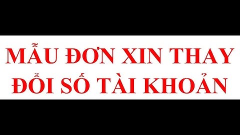 Mẫu đơn xin thay đổi số nhà