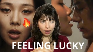 THE TENSION 😳 BIBI & Jackson Wang - Feeling Lucky (Official Music Video) / REACTION