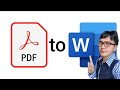 Paano mag Convert PDF to Word Document