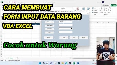 Cara Membuat Form Input Barang Sederhana