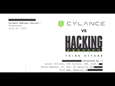 Cylance vs. Hacking Exposed: The Cylance Showdown - July 20, 2018