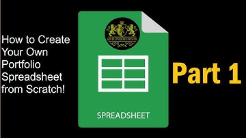How To Create a Simple Dividend Stock Portfolio Tracking Spreadsheet From Scratch Using Google Pt 1