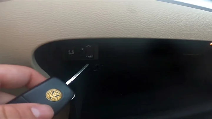How to Turn Passenger Airbag On or Off in Volkswagen Golf VI ( 2008 - 2016 )
