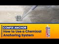 Confix anchor how to install anchor bolts using a chemical anchoring system