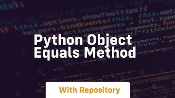 python object equals method