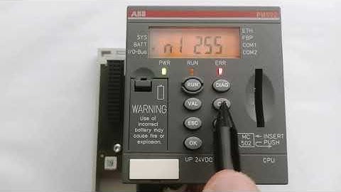 ABB AC500 V2 ip changing