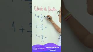 🛑 ADIÇÃO DE FRAÇÕES modo rápido \Prof. Gis/ 🛑 ADIÇÃO DE FRAÇÕES modo rápido \Prof. Gis/