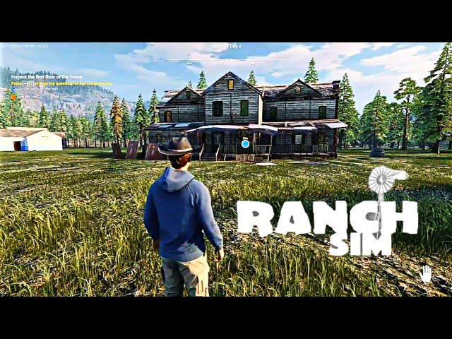 Build, Farm, Hunt!!!  Ranch Simulator - First Look 