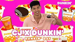 CJ CANSINO TRIES ALL DUNKIN' DONUTS 🍩 😋  | Dunkin' PH