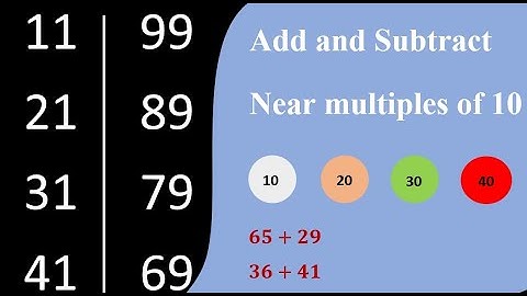 ADD&SUBTRACT near multiples of 10