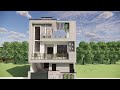 3D HOUSE ELEVATION BY SAKLANI DESIGN WORLD