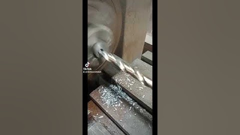 Drilling bushings on lathe