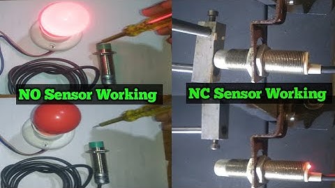 NO & NC Sensor Practical & working | no nc sensor | no nc sensor working animation