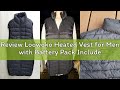 Review Loowoko Heated Vest for Men with Battery Pack Included, Rechargeable Electric Heating Jacket