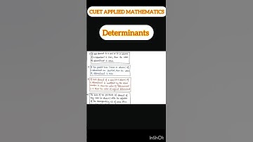 #cuetpreparation  #cuet2025 #cuet #ytshorts #determinants #matrix  #appliedmathematics #appliedmath