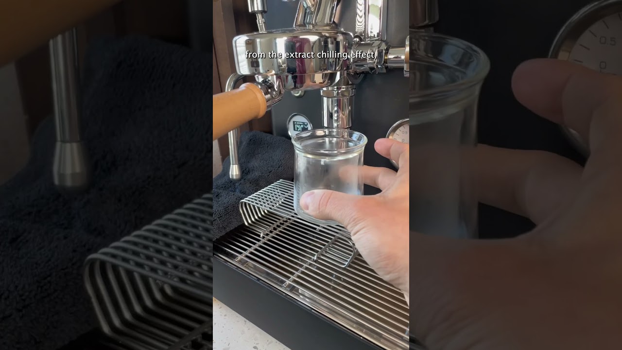 I chilled my espresso glass #coffee