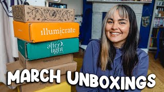 March Book Unboxing! Illumicrate, Fairyloot, Special Editions & New Releases! 2024 // AD