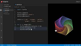 Draw a Rainbow Spiral with Python Turtle 🐍 Full Project Explained #python