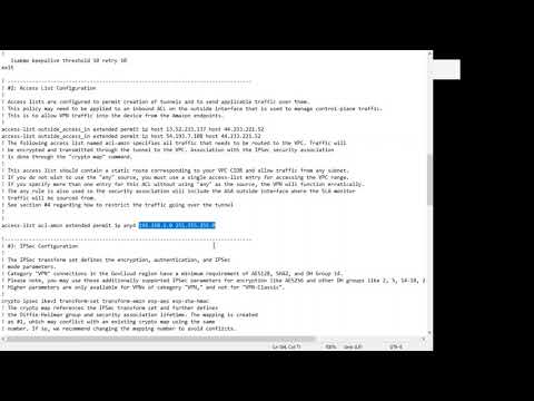 How to configure an AWS to ASA VPN Tunnel