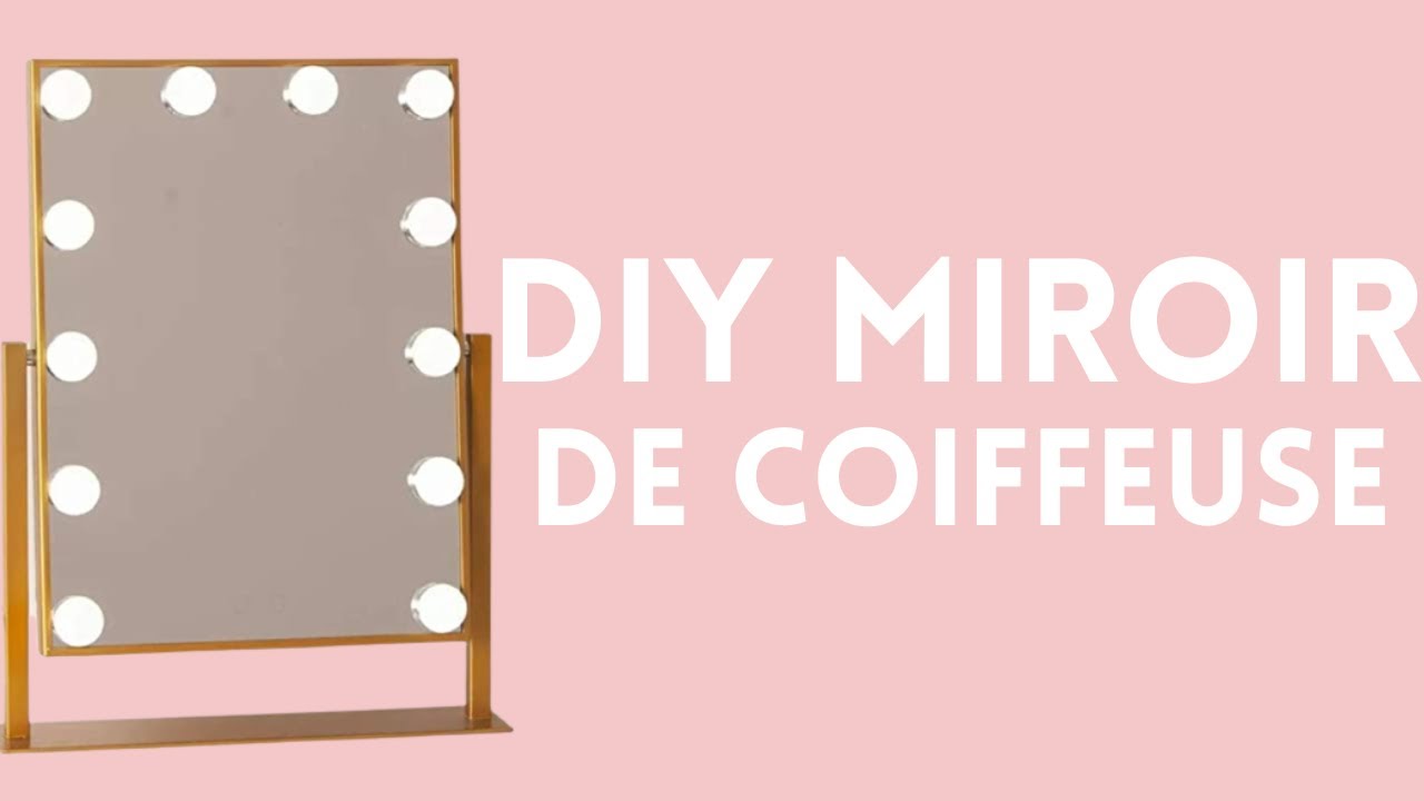diy #calybeauty ✮ DIY ✮ Miroir Lumineux pour Coiffeuse ✮ Hollywood vanity  Mirror