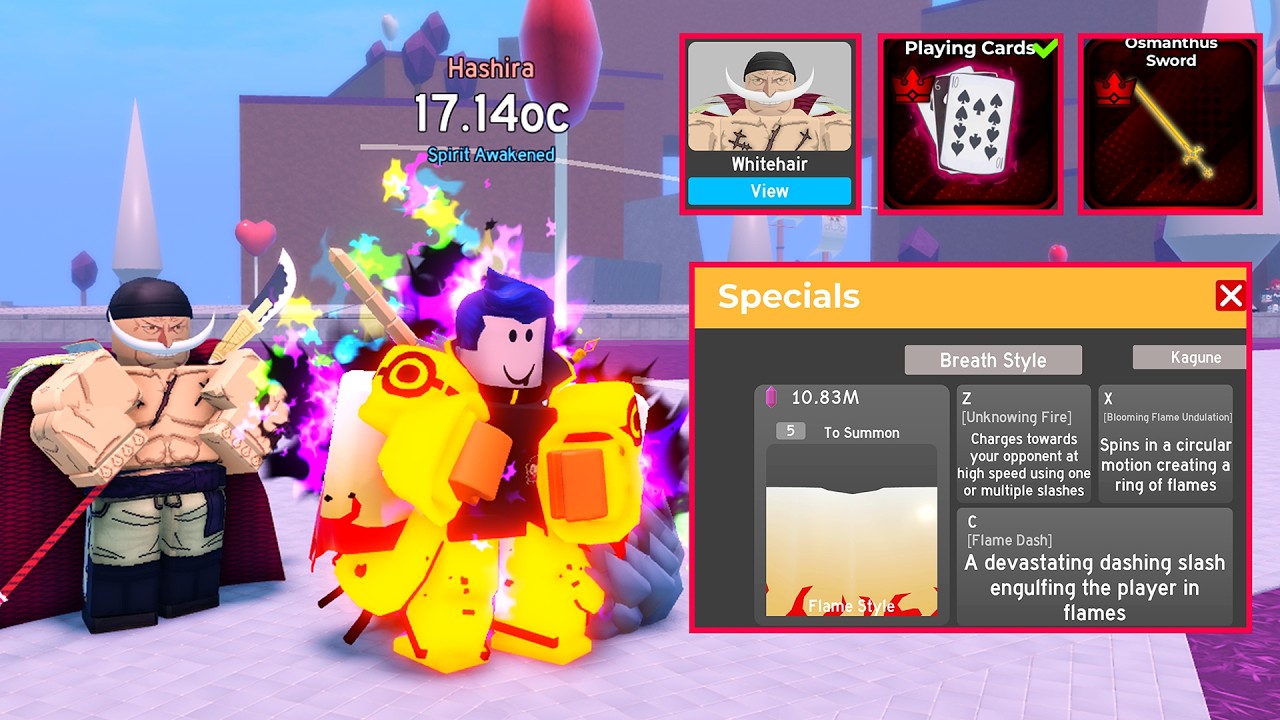 РАЗБЛОКИРОВАНО! Секретный меч Османтус, игральные карты и чемпион Беловолосый (огненный стиль) в ...