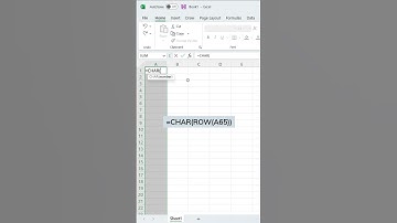 Auto generate alphabets 😀😀🔥#shorts #excel