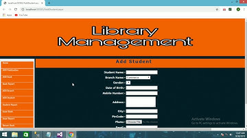 Part 6 [Library Management] Adding student details to database
