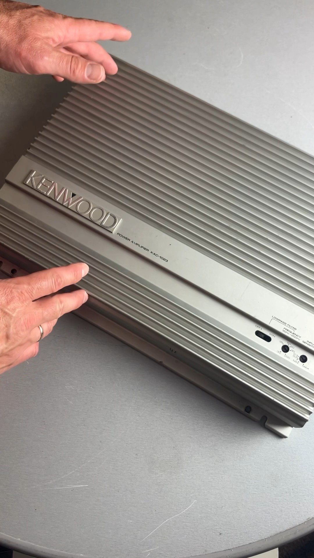Kenwood KAC 1023 oldschool car audio amplifier #ampdyno #carstereo
