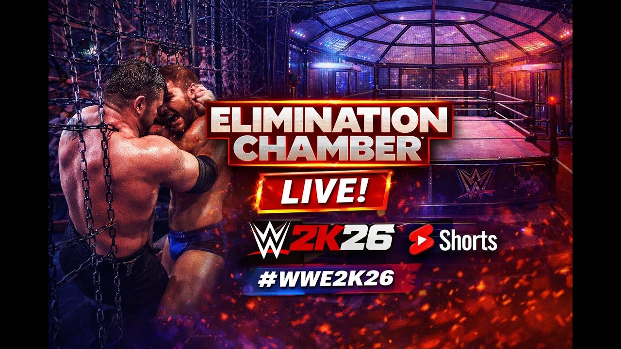 WWE 2K26 ELIMINATION CHAMBER LIVE! 🔥 Who Survives? #WWE2K26 #Shorts #PS5 #WWEGames