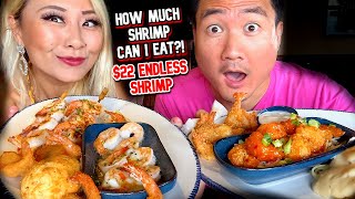 HOW MUCH SHRIMP CAN I EAT?! $22 ENDLESS SHRIMP AT RED LOBSTER ft. @RockstarEater #RainaisCray