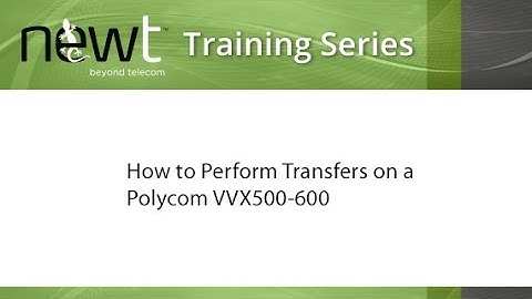 How to Perform Transfers on a Polycom VVX500 and VVX600