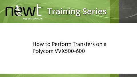 How to Perform Transfers on a Polycom VVX500 and VVX600