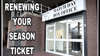 Renewing your season ticket
