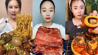 Mukbang Food Eating Show | 돼지갈비 먹방 | 매운 국수 스프 먹방 음식 | 찐 암소 골수