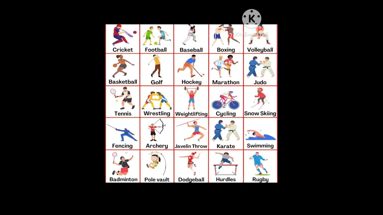 Sports Name In English Vocabulary Shorts Game Youtube