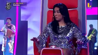 Tesania sings 'Senderito' (La Voz Perú)