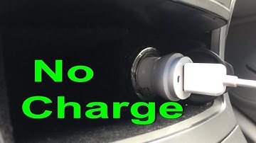 Car charger not working FIX Cigarette lighter socket repair auxiliary power outlet fuse replacement