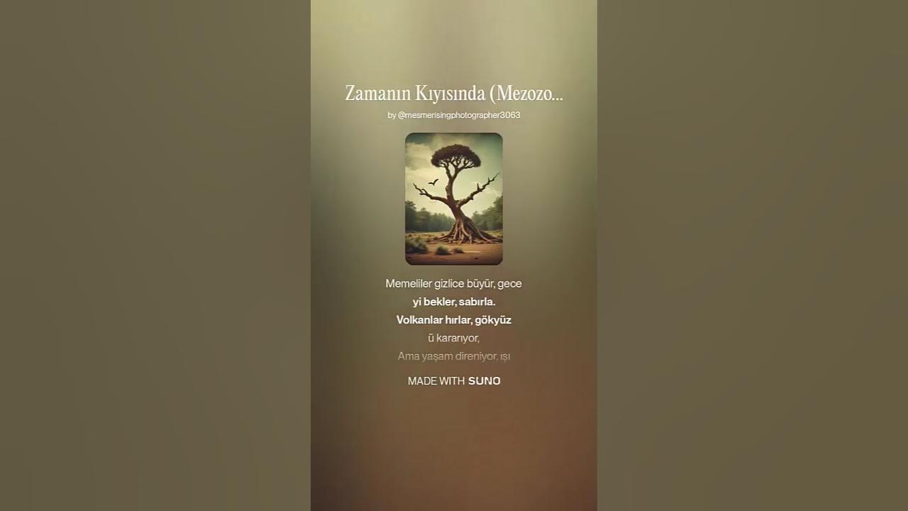 Zamanın Kıyısında (Mezozoik) ___ Şarkı Zamanın Kıyısında (Mezozoik) ___ Şarkı